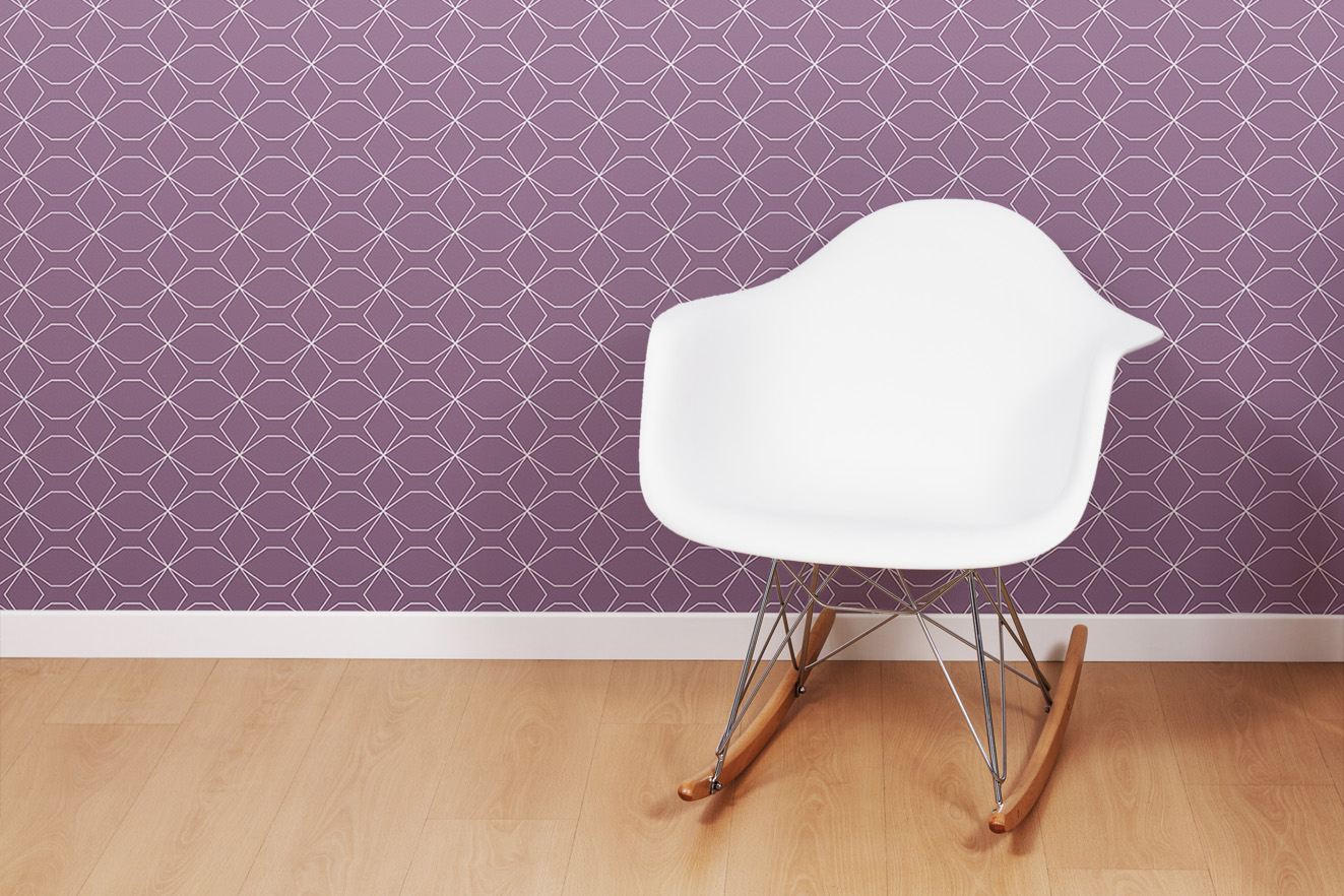 LAMBRIS PVC ELEMENT IMPRESSION NUMERIQUE SCANDINAVE ROSE