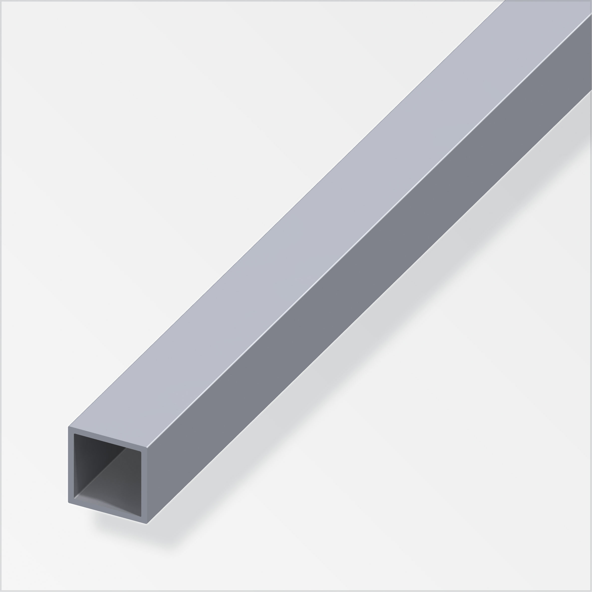 TUBE CARRE 10X10 ALU BRUT 1M