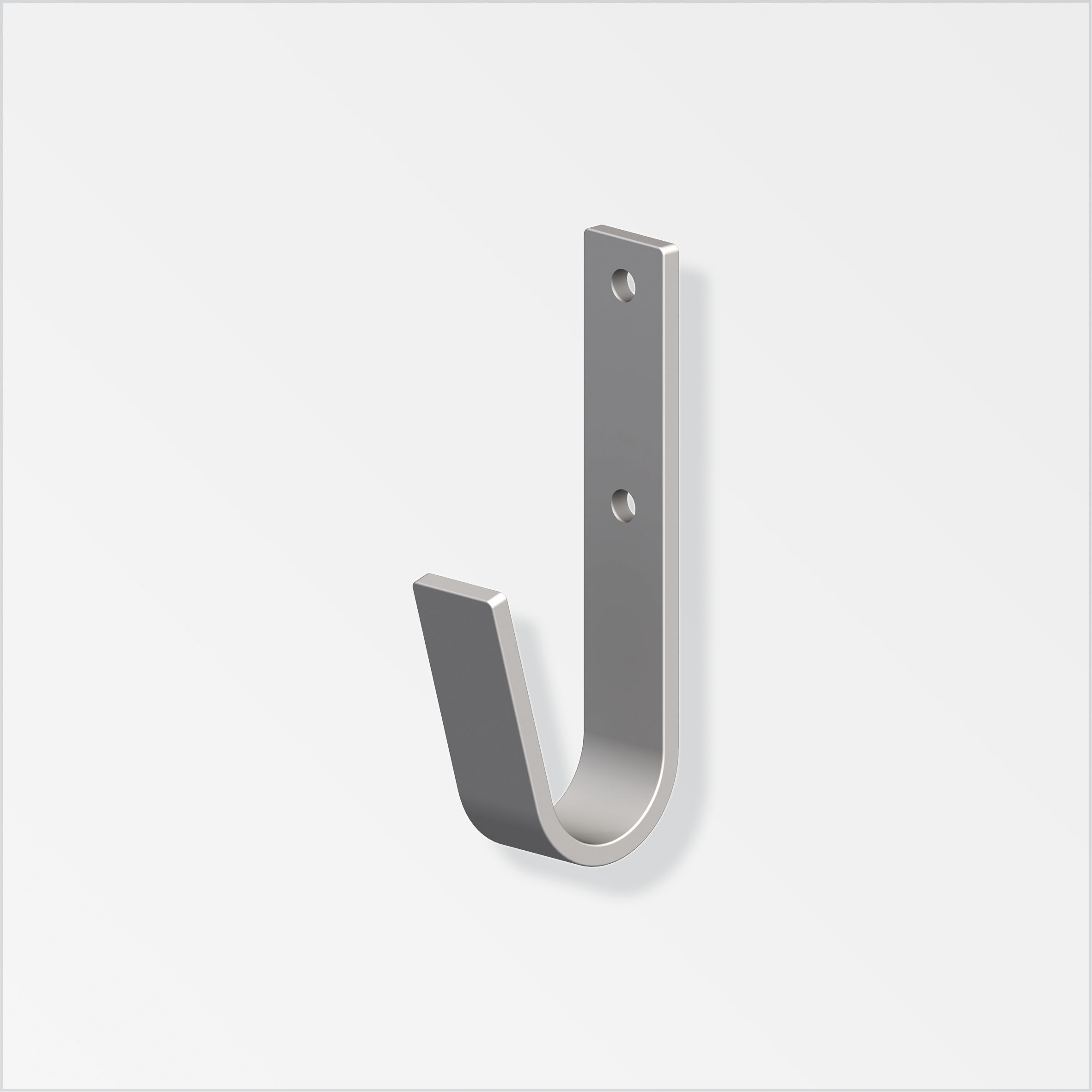 CROCHET PLAT 82X35MM ACIER ZING