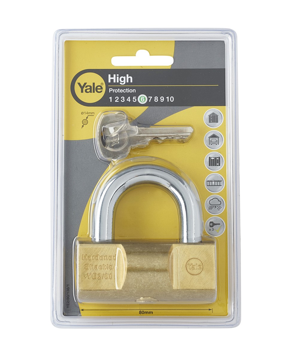 CADENAS DE SECURITE A CLE YALE LAITON L.80MM