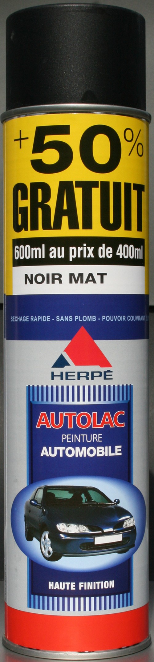 PEINTURE NOIR MAT 600ML