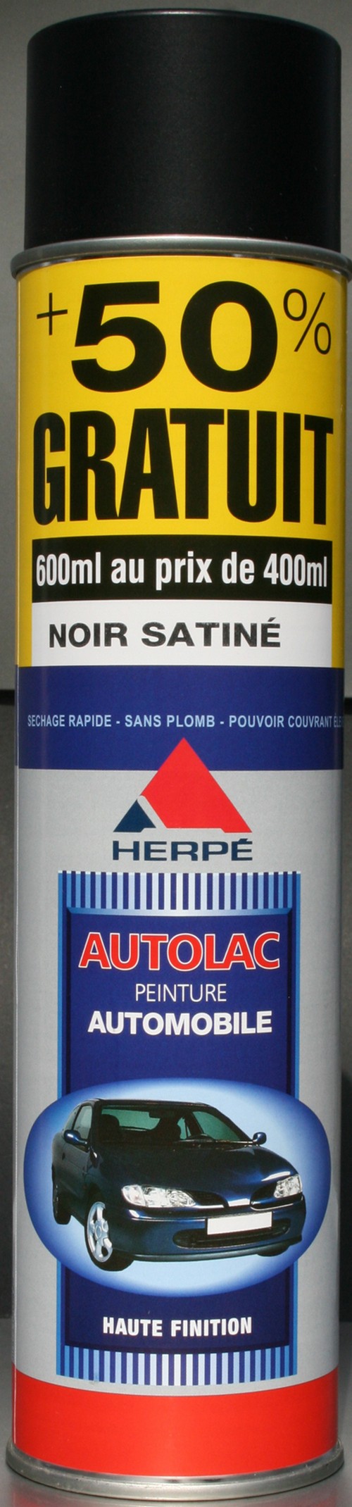 PEINTURE NOIR SATIN 600ML
