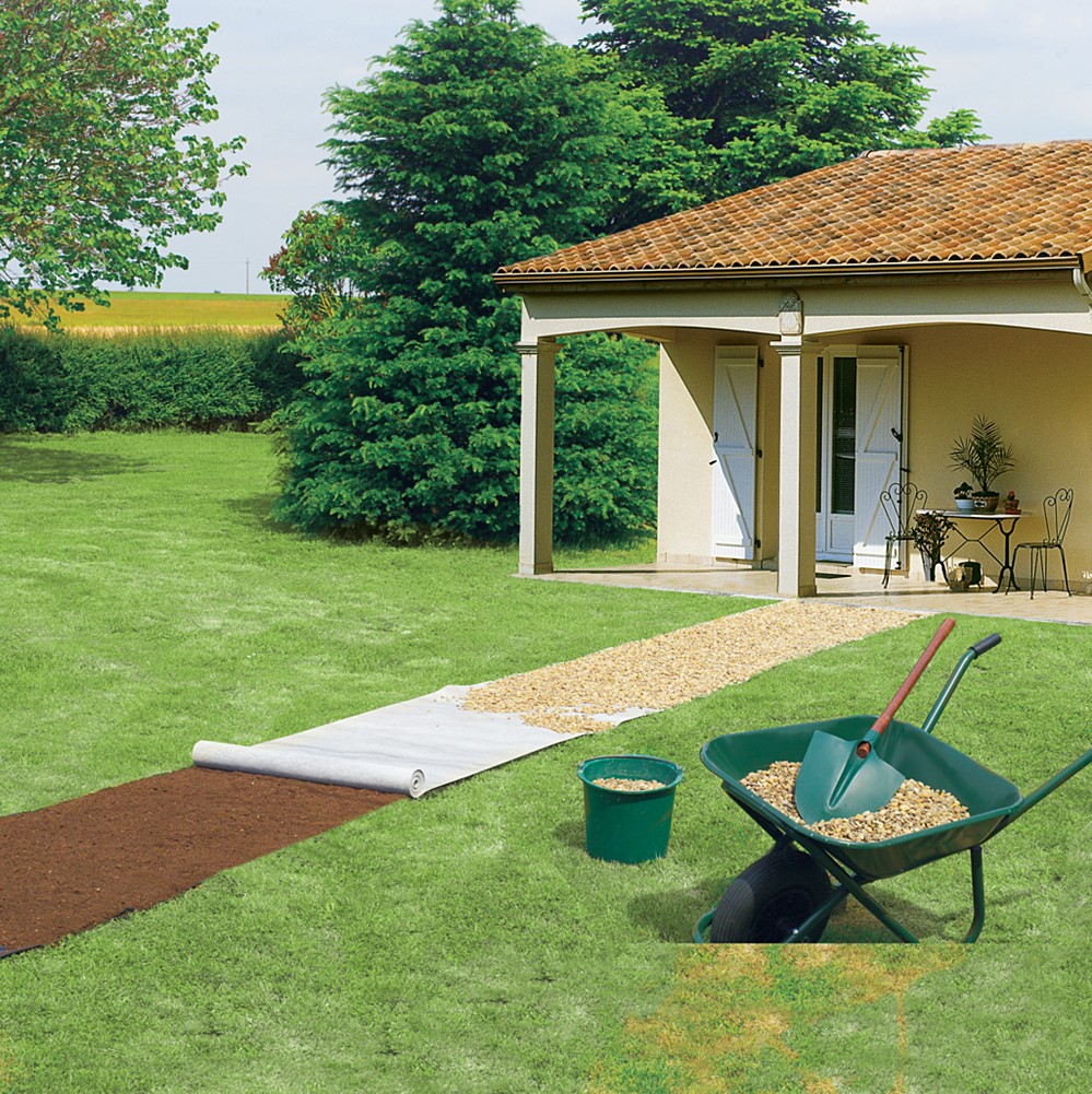 Feutre pour allees et terrasses 1x25m