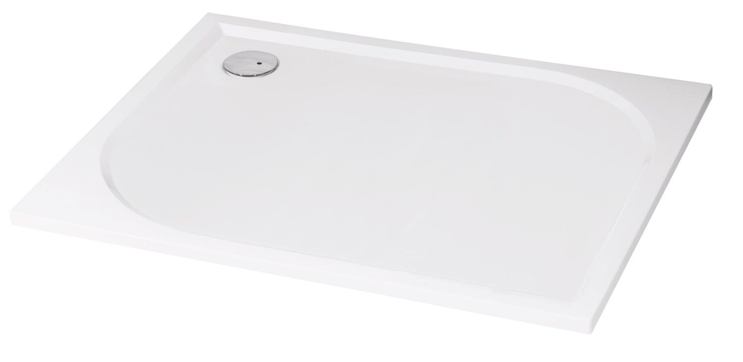 Receveur de douche à poser Hestia 80x120cmx3cm résine blanc - ONDEE