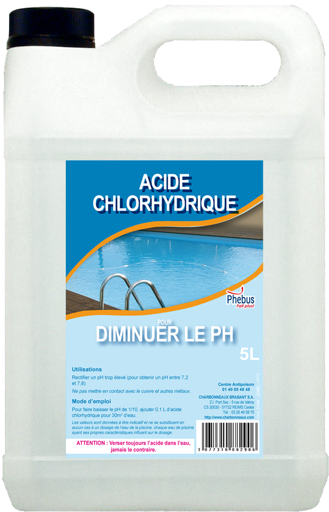 Acide chlorhydrique 23% 5l