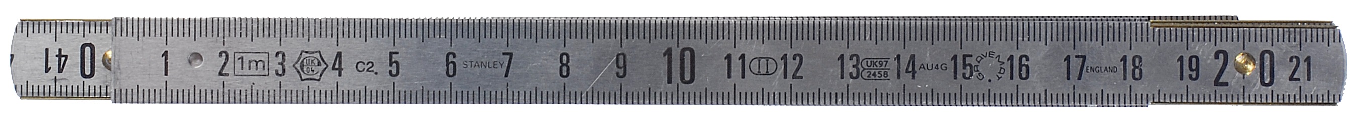 Mesure pliante 1m x 15mm gravemat duralu