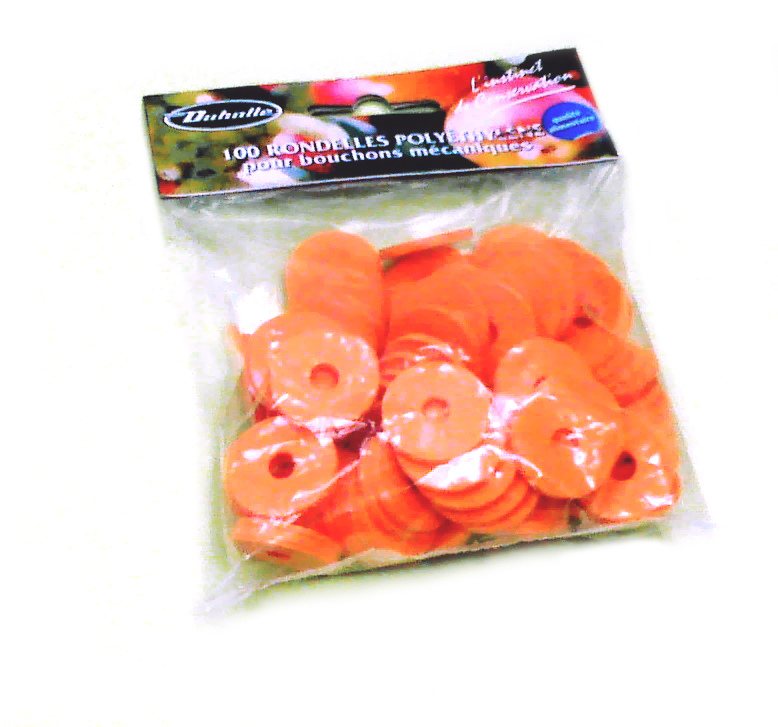 100 rondelles polyethylene