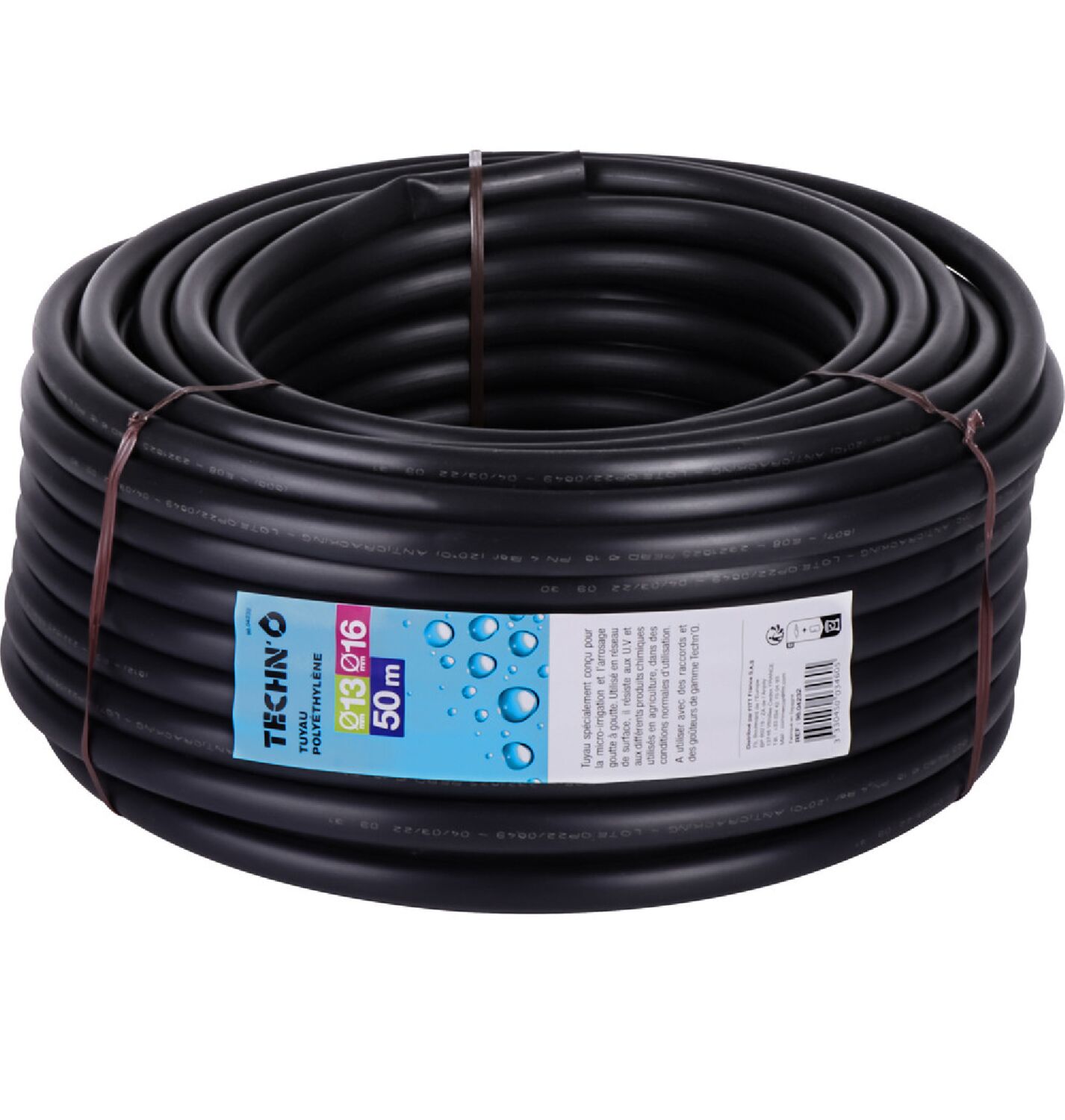 Tuyau arrosage goutte à goutte polyéthylène Ø13x16mm 50m - FITT