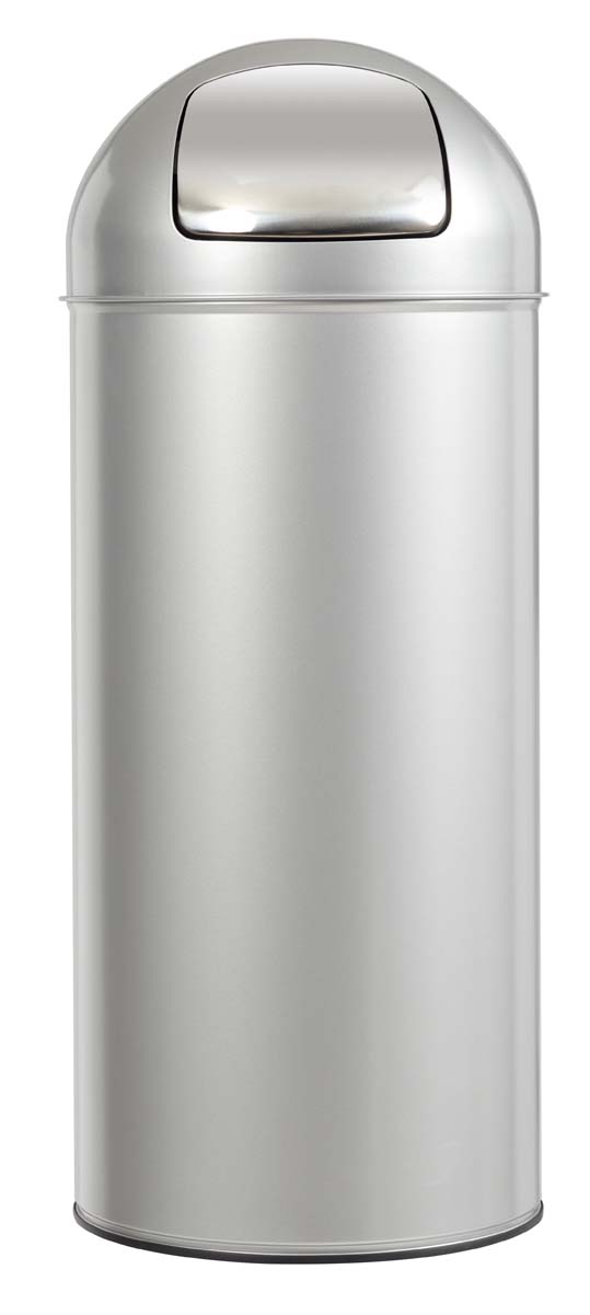 Poubelle vintage 45l gris meta