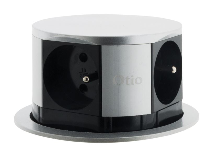 Multiprise Encastrable 4 Prises Compact 16A 2 Prises+T - OTIO