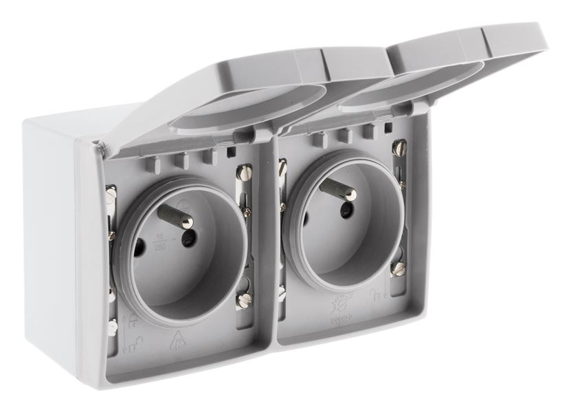 Double prise 16a 2p+t etanche - ip55- orok