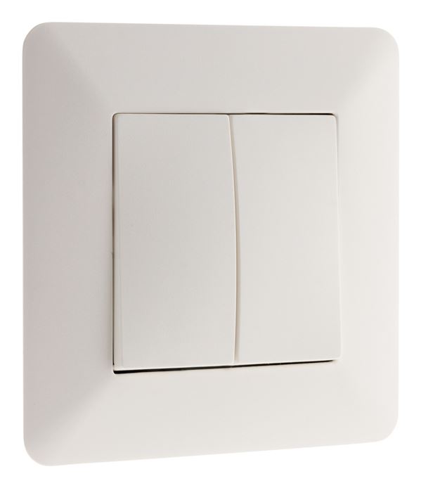 Interrupteur va-et-vient double 10a blanc - artezo - INOTECH