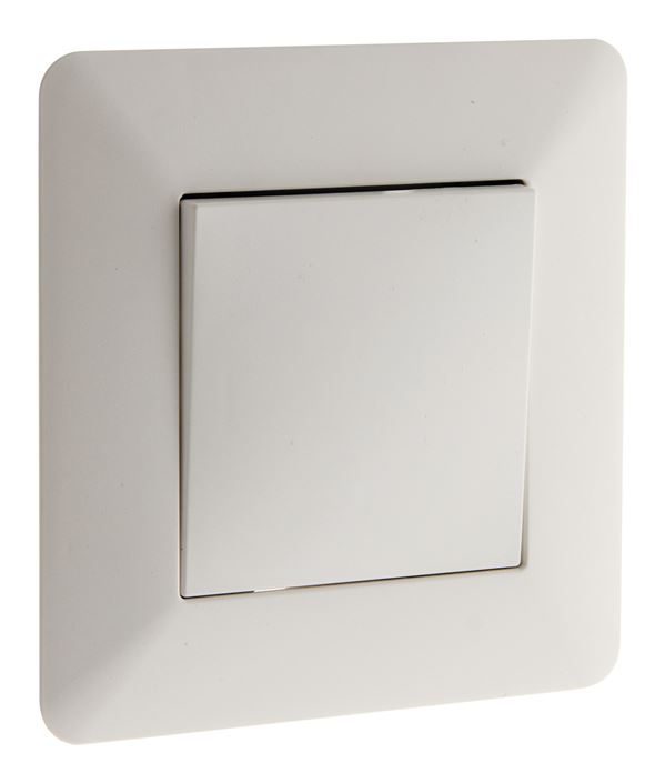 Interrupteur poussoir 10a blanc - ARTEZO