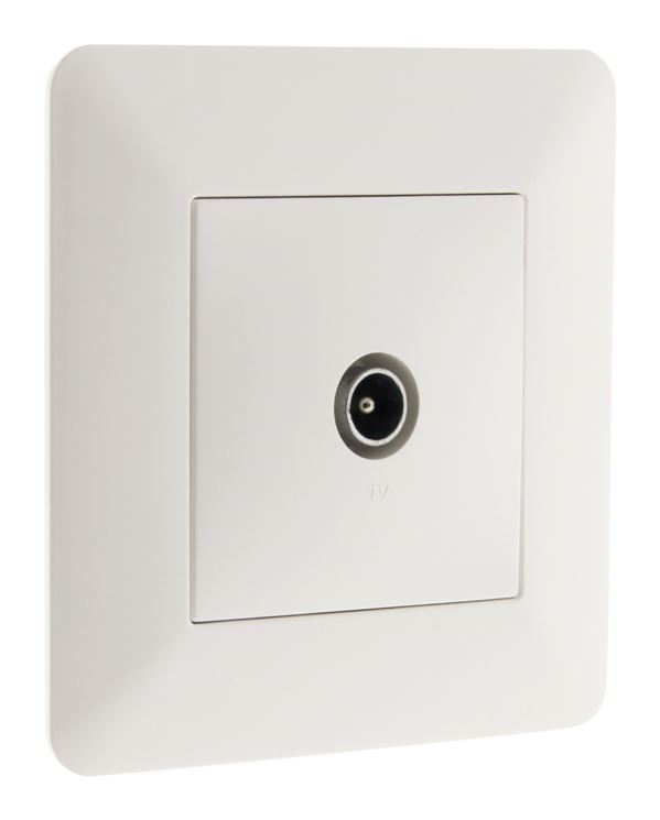 Prise tv ∅9,52mm blanc - artezo - INOTECH