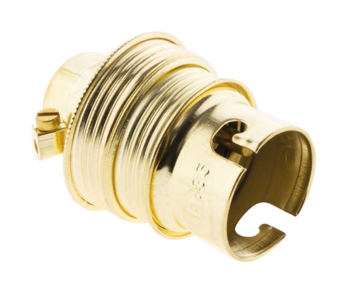 Douille b22 acier laitonne double bague borne de terre