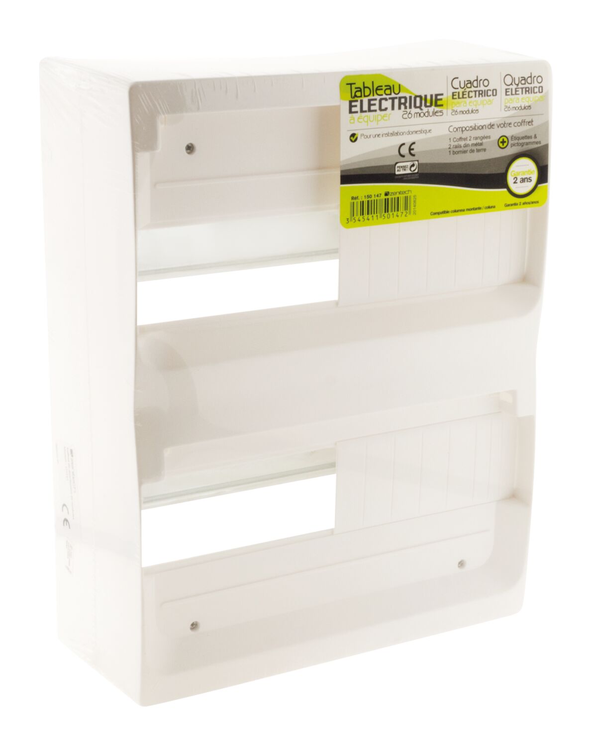 Coffret 26 modules blanc a equiper avec accessoires - zenitech