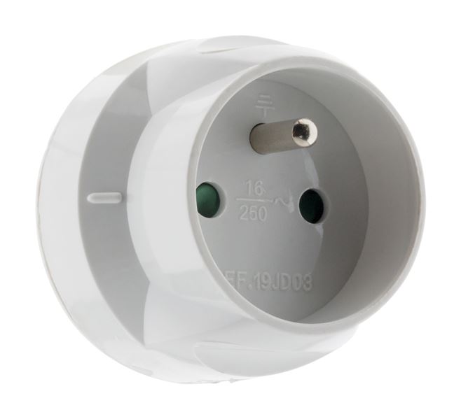 Adaptateur m 20a en f 16a blanc