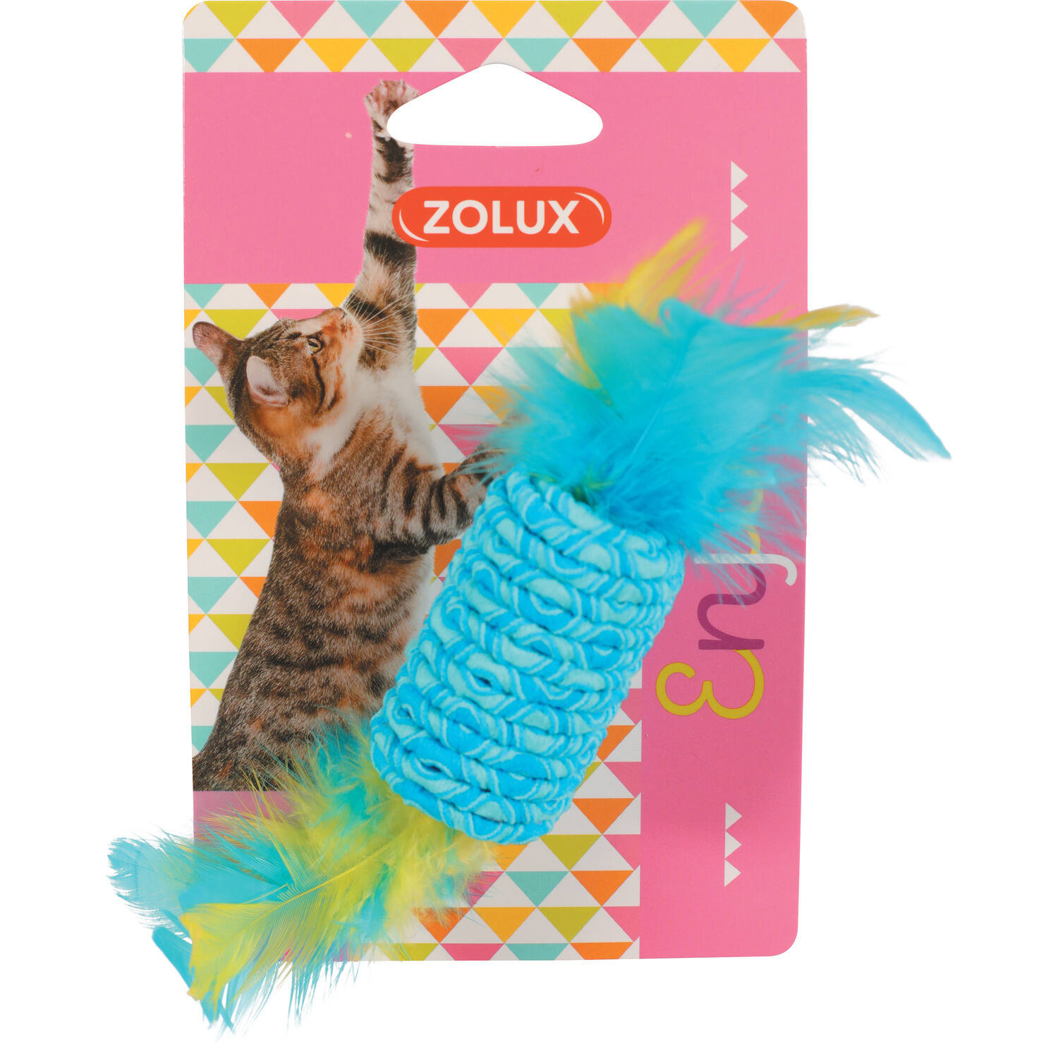 Jouet chat élastique bonbon coloris aléatoire