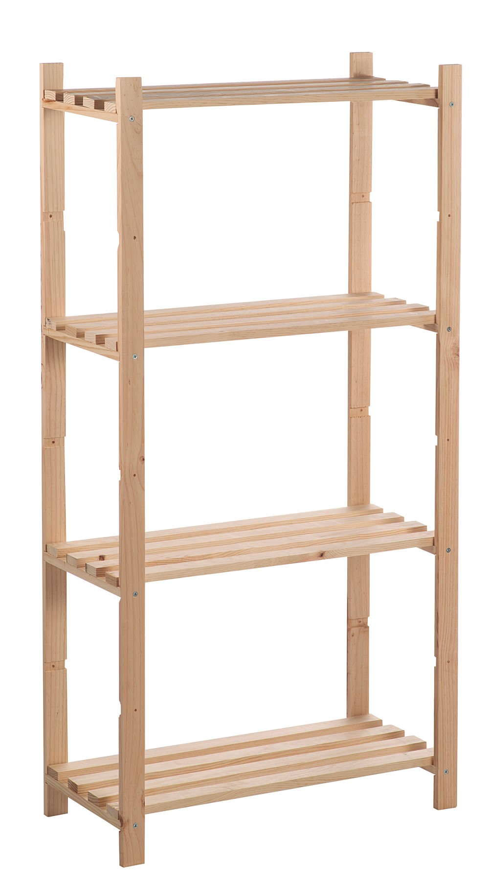 Ètagére de 4 tablettes en bois de pin