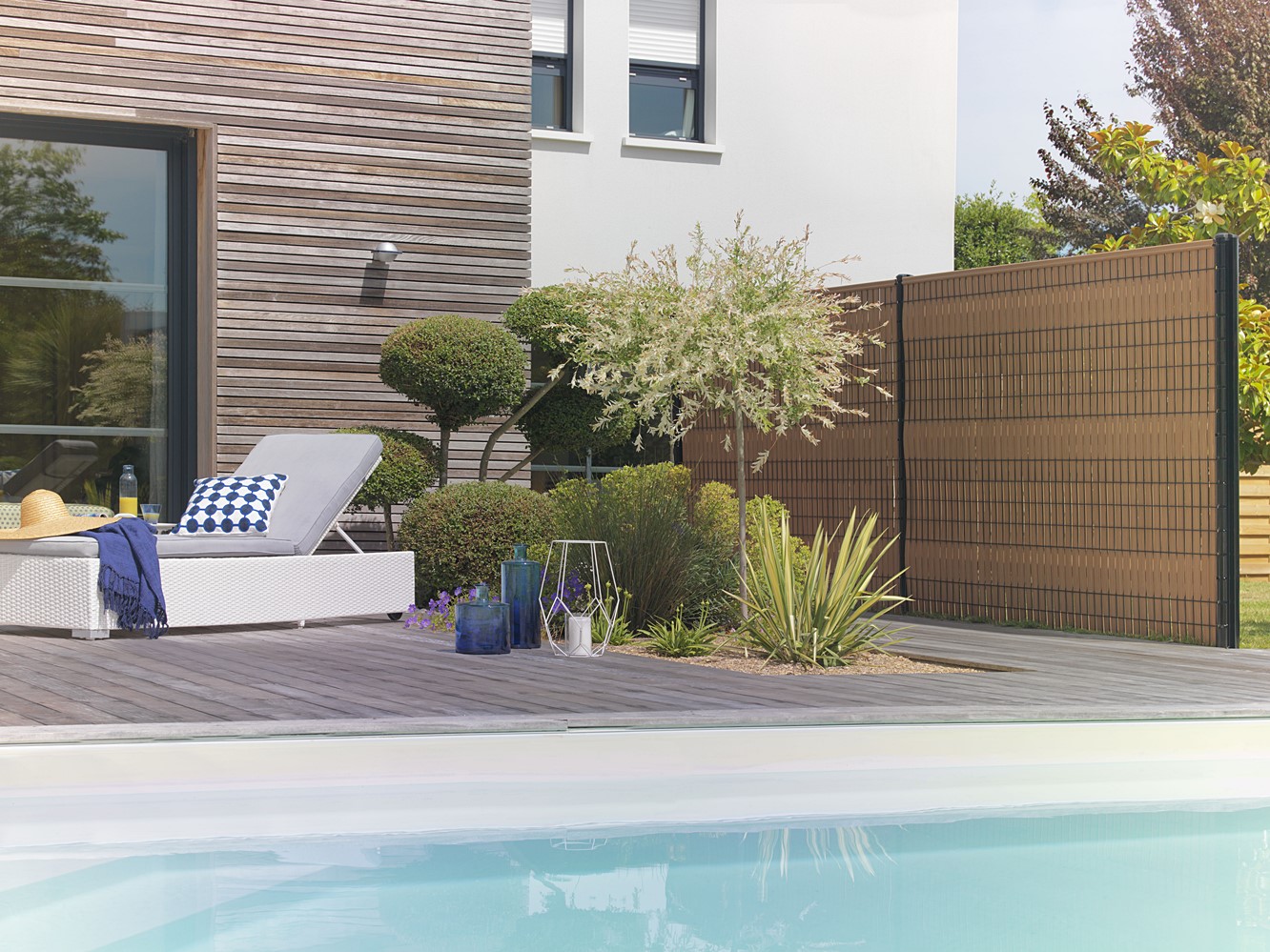 Kit lixo top 1m00 teinte bois