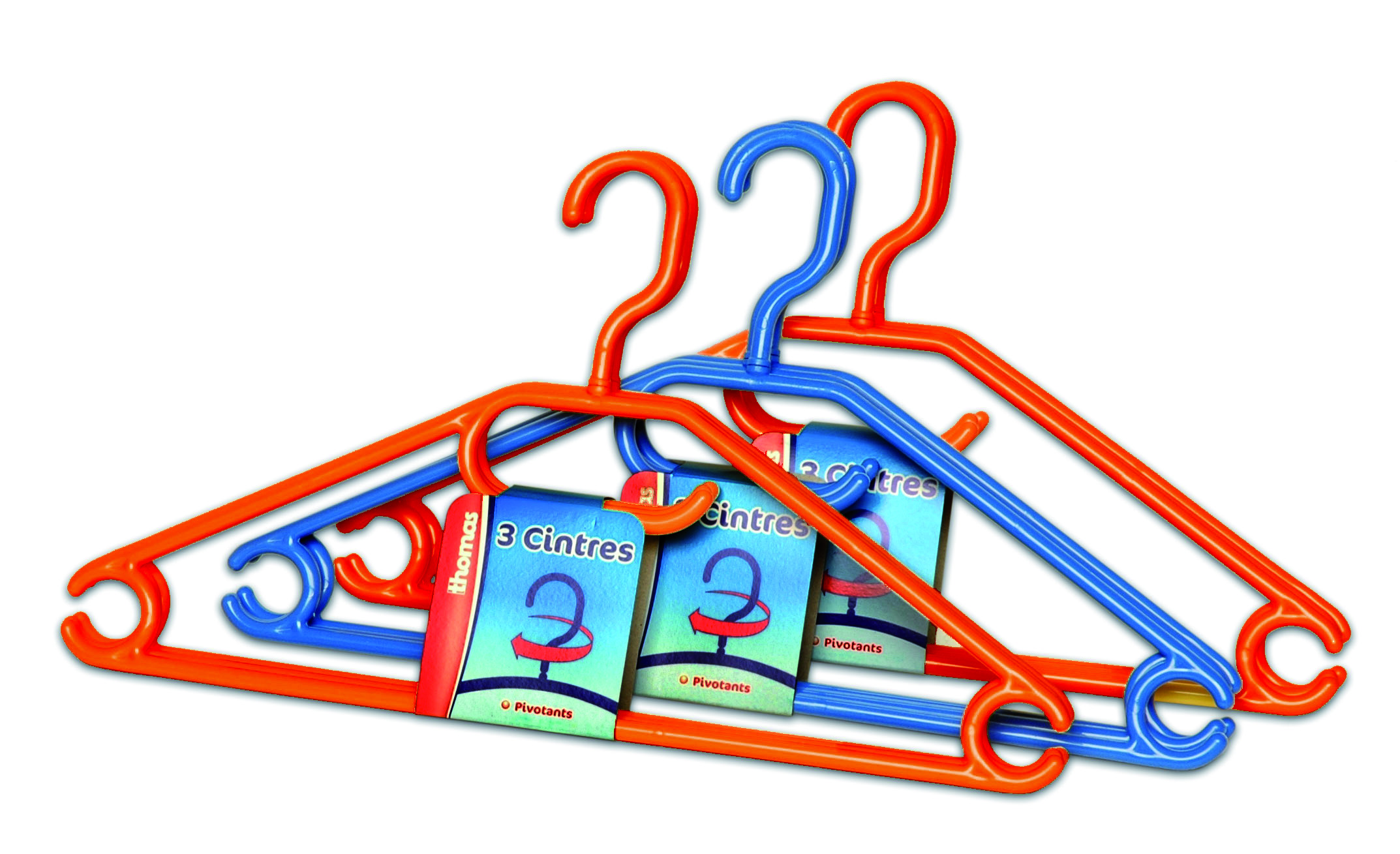 Cintre x3 couleur tournant