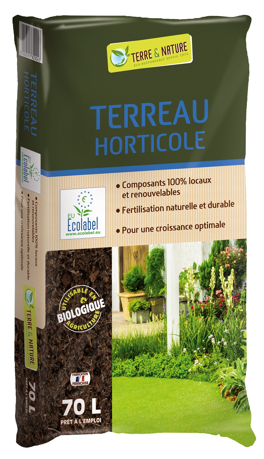 Terreau horticole 70 litres