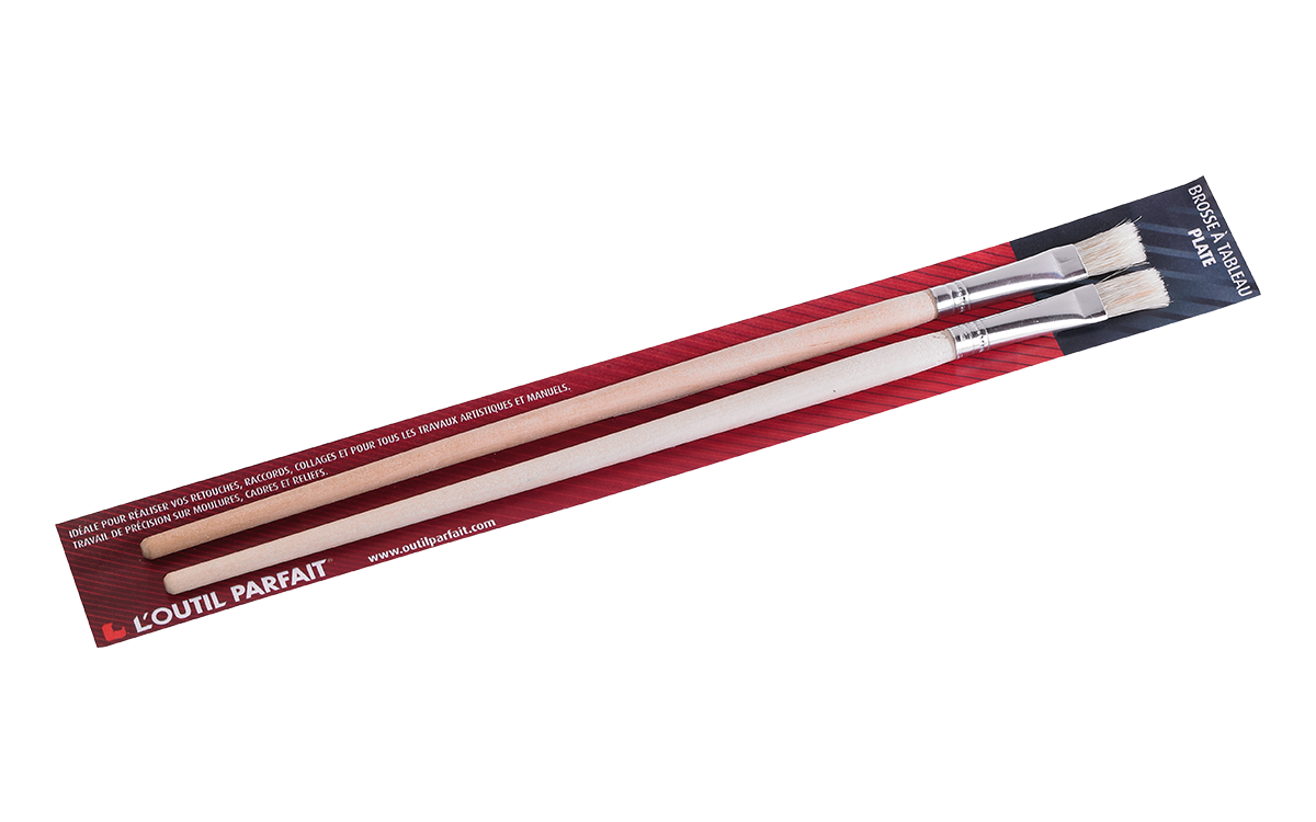 2 brosses tableau plate 12 ls