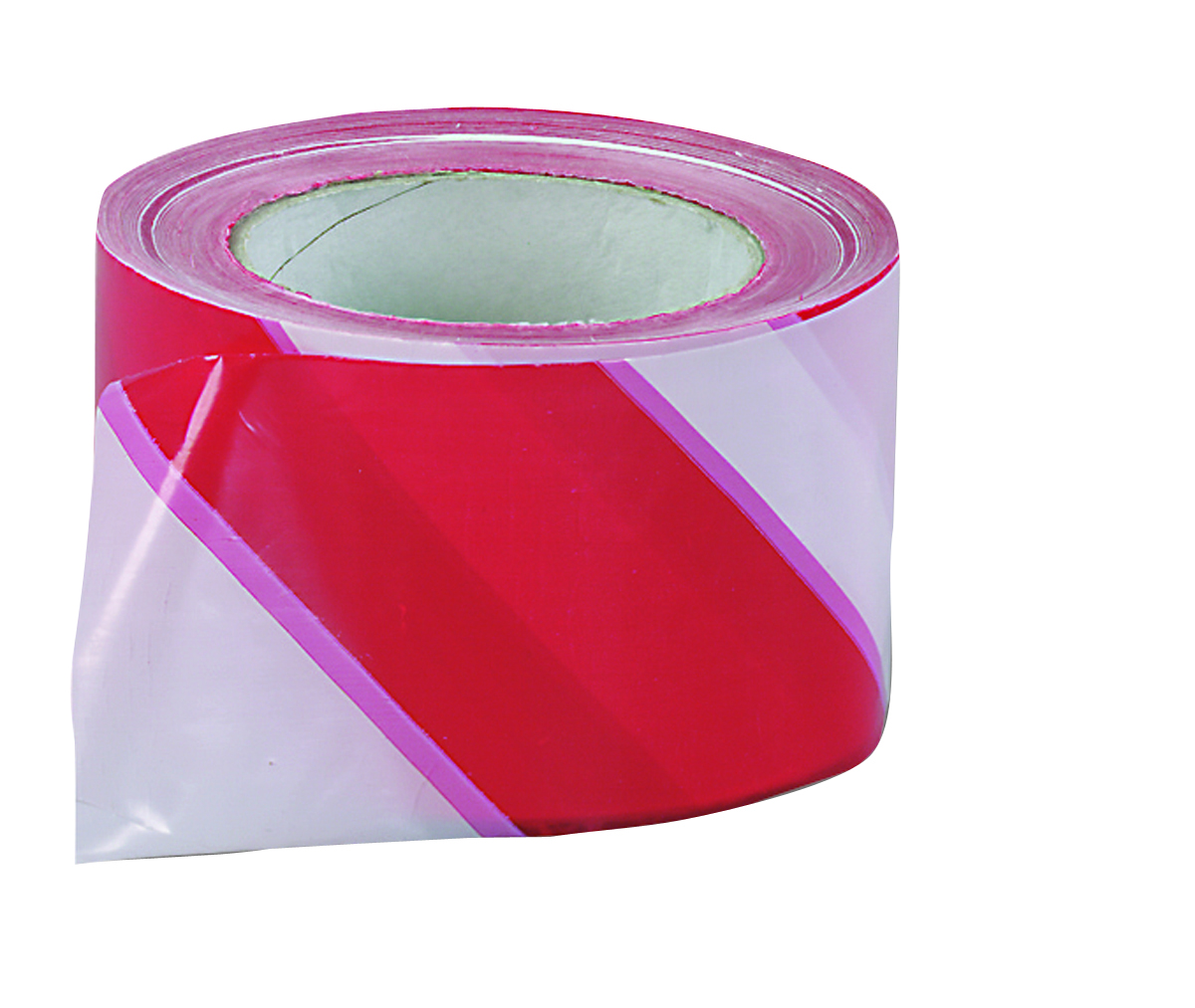 Ruban de signalisation de chantier rouge et blanc 100 m