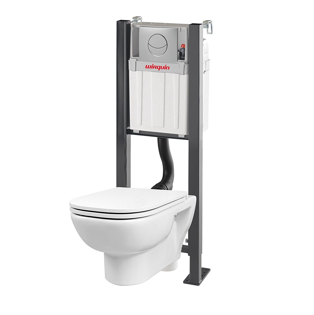 Pack wc suspendu glassy autoportant