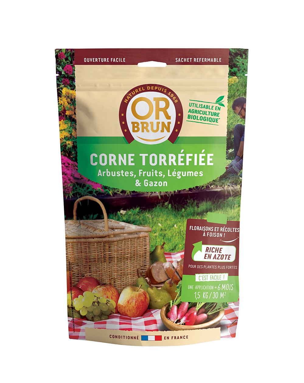 Corne torrefiee 1,5kg - OR BRUN