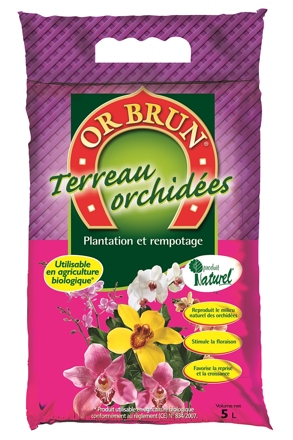 Terreau orchidees 5L - OR BRUN