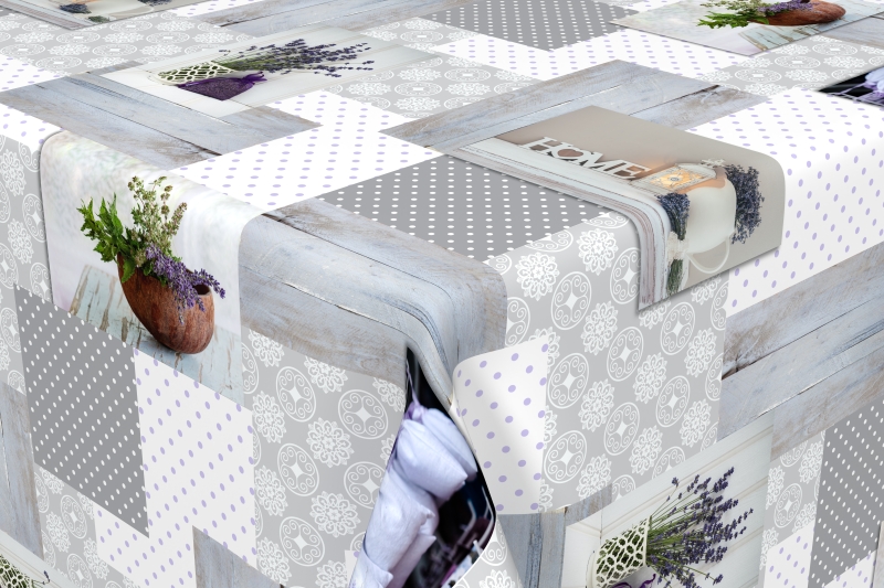 Nappe toile cirée sup lavender 1,4x20m