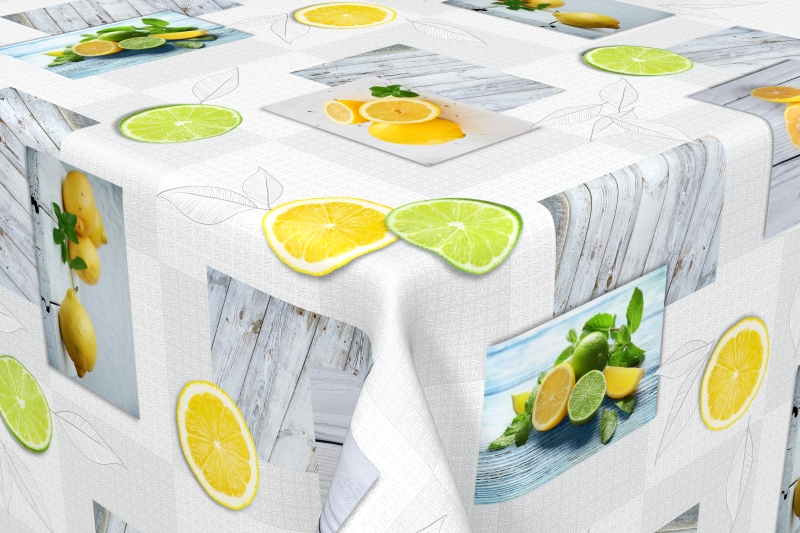 Nappe toile cirée sup lemon 1,4x20m
