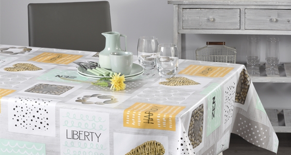 Nappe toile cirée zenitude ovale 1,4x2m