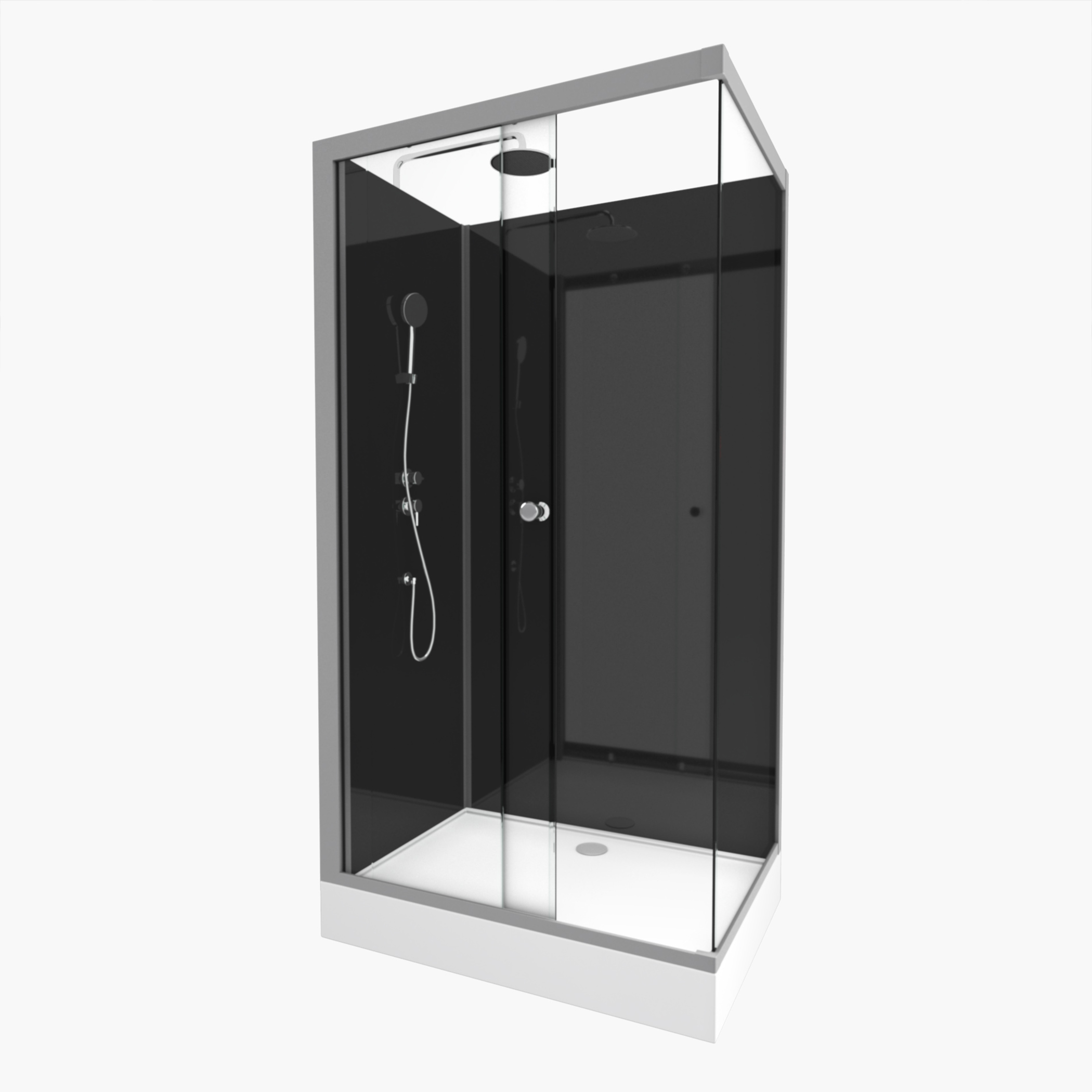 Cabine de douche eclipse rectangle ii 80x110x219 à 230cm