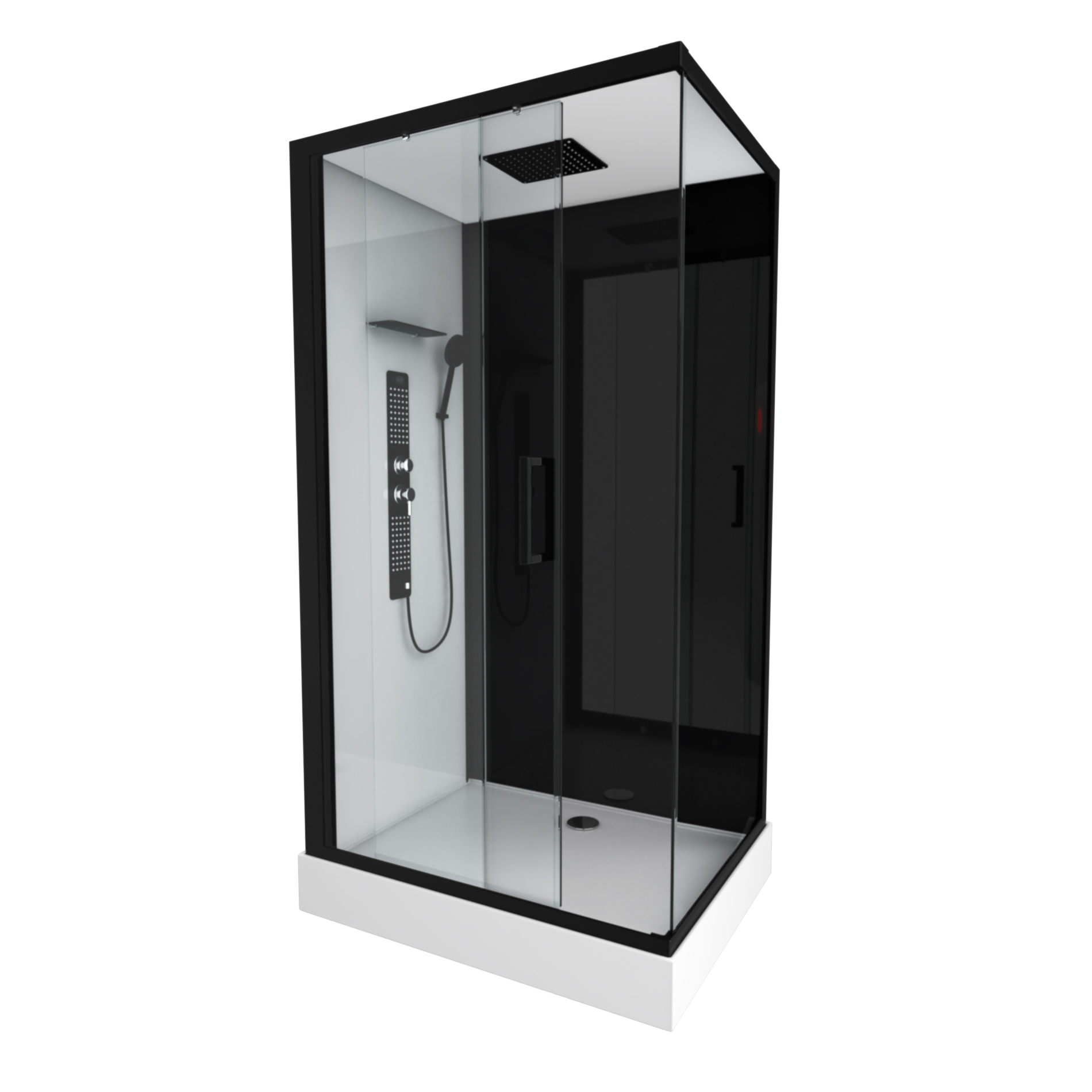 Cabine de douche pozzy 3 80x110x215cm