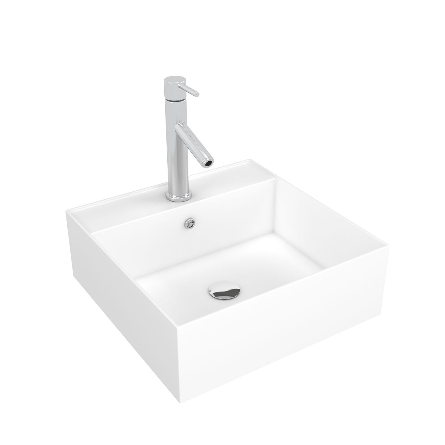 Vasque fjord carrée 40x40x14cm