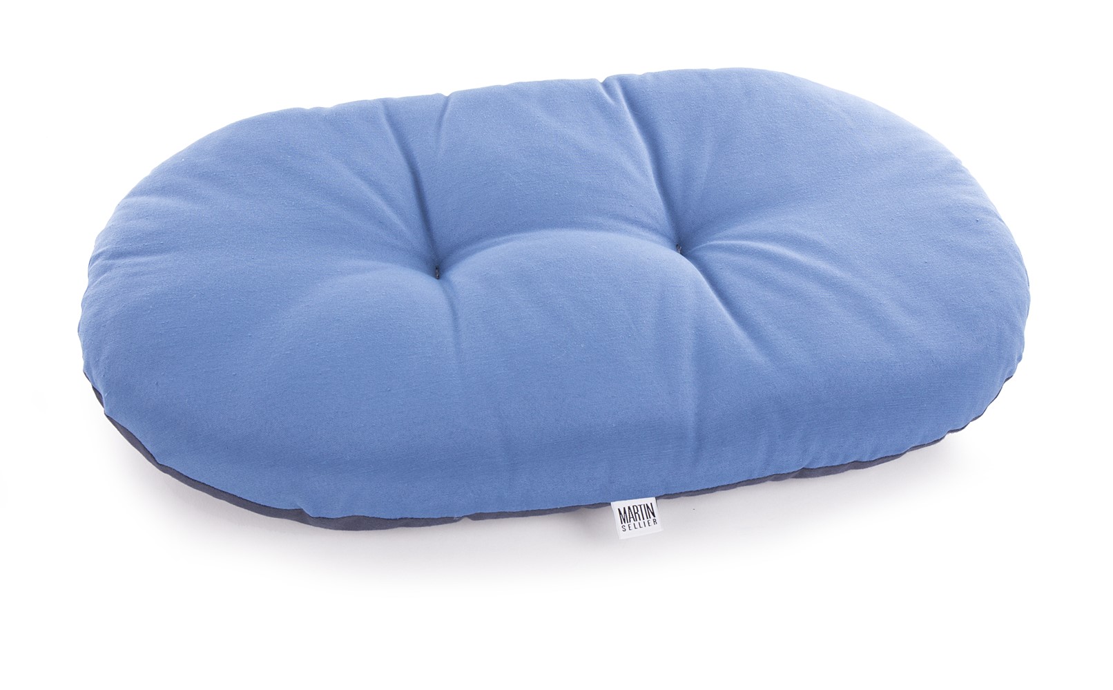 Coussin ovale ouatine 65cm noir