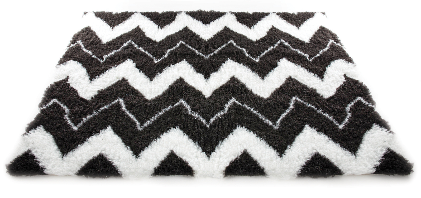Tapis plat Petbed 75x100 ethnic noir/blanc