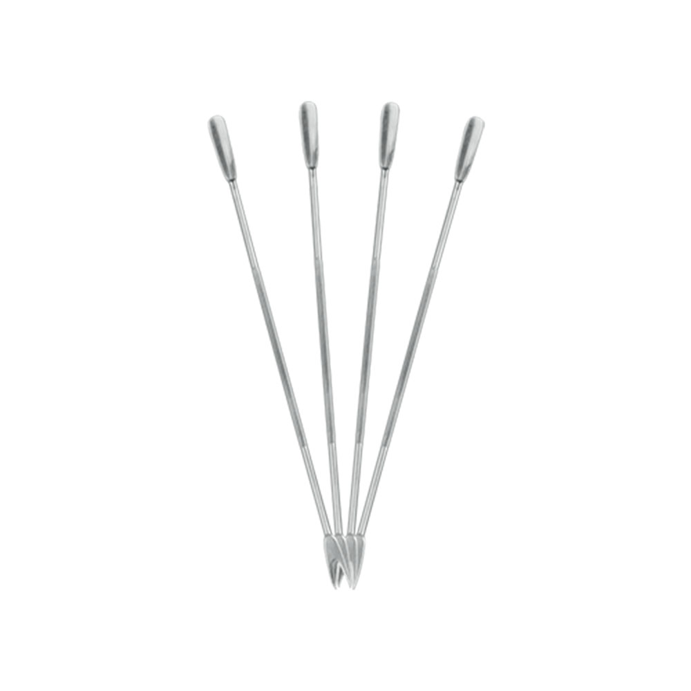 4 curettes à homard inox