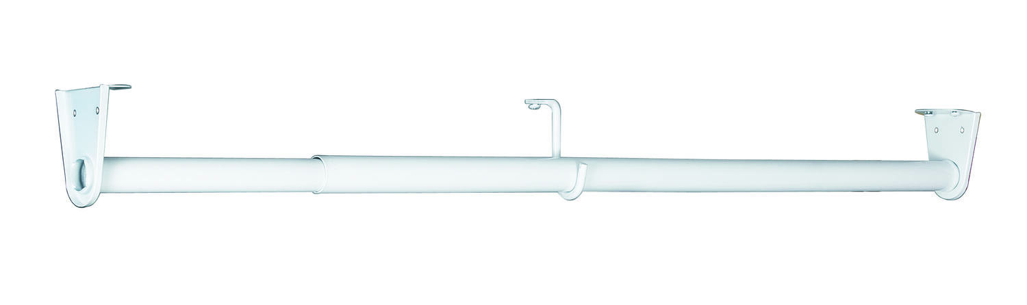 Barre de penderie Blanche 68-120cm - MOTTEZ