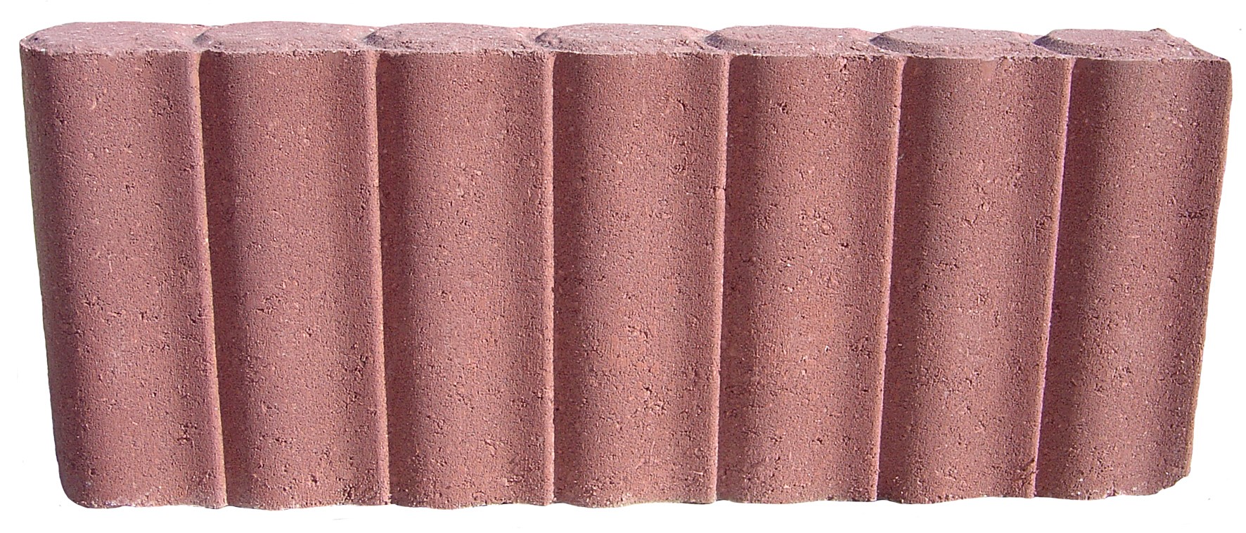 Bordure de jardin à emboîtement pour allée et massif coloris rouge 50 x 20 x 6,5 cm