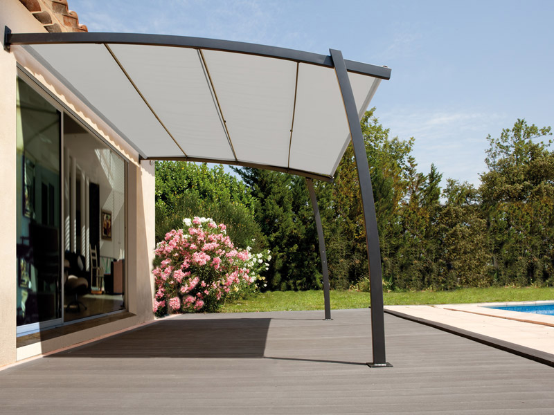 tonnelle design avec toile retractable boreal - GARDEN GREEN