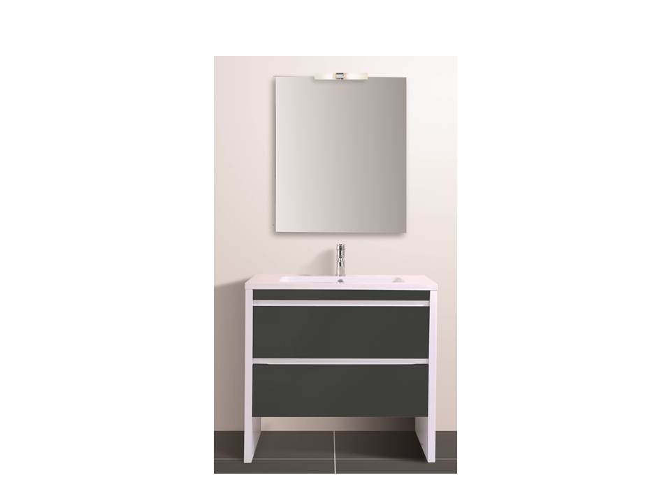 Façade gris anthracite pour meuble bridge 80cm