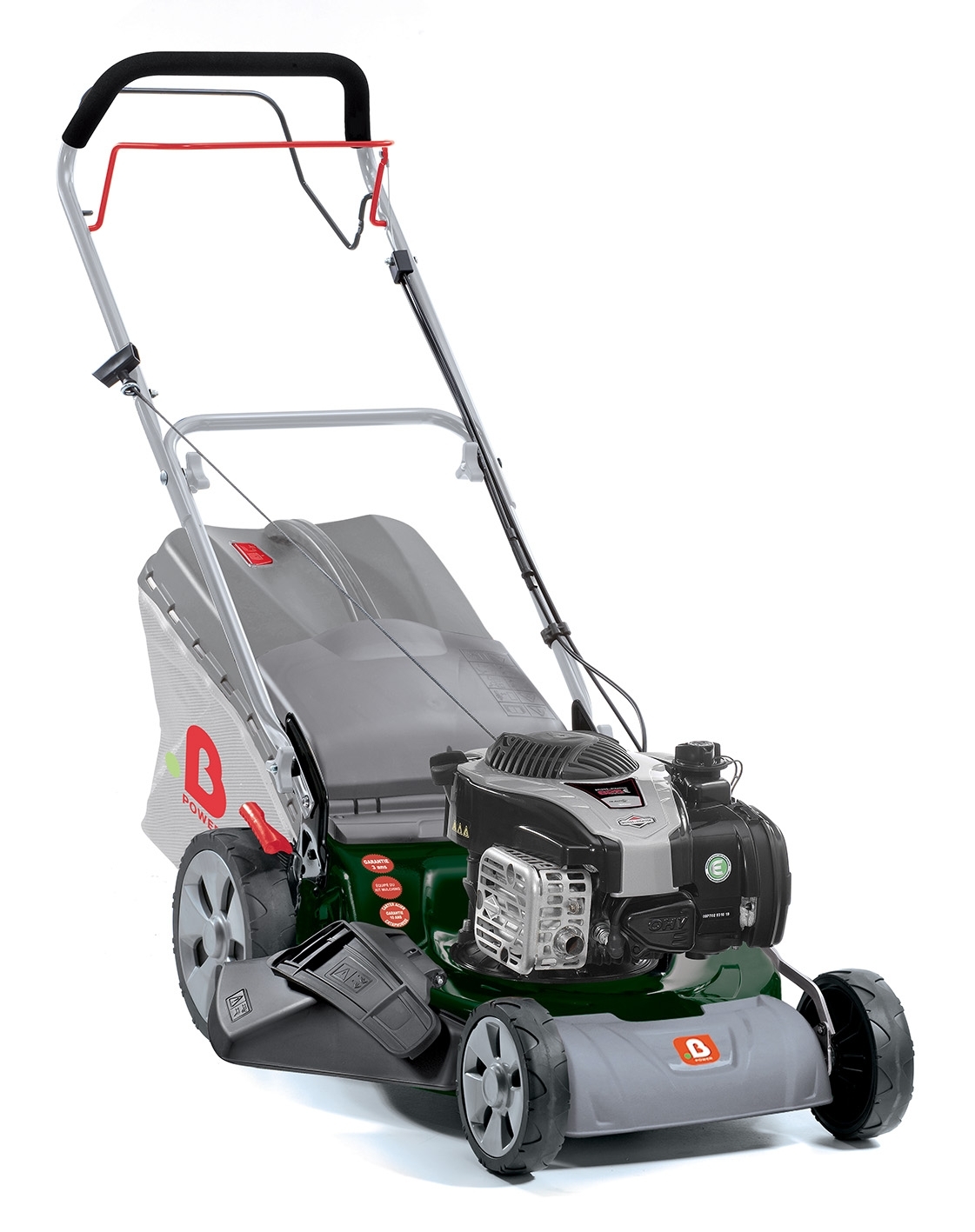 Tondeuse thermique acier tractée 4x1 51cm - moteur Briggs & Stratton 625E - B POWER