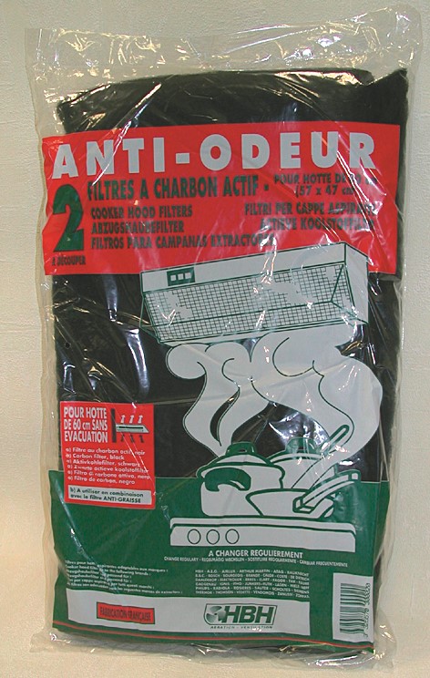 Filtre charbon actif x 2 - HBH