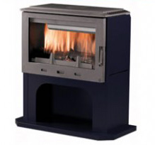 poêle à bois arche noir - DEVILLE