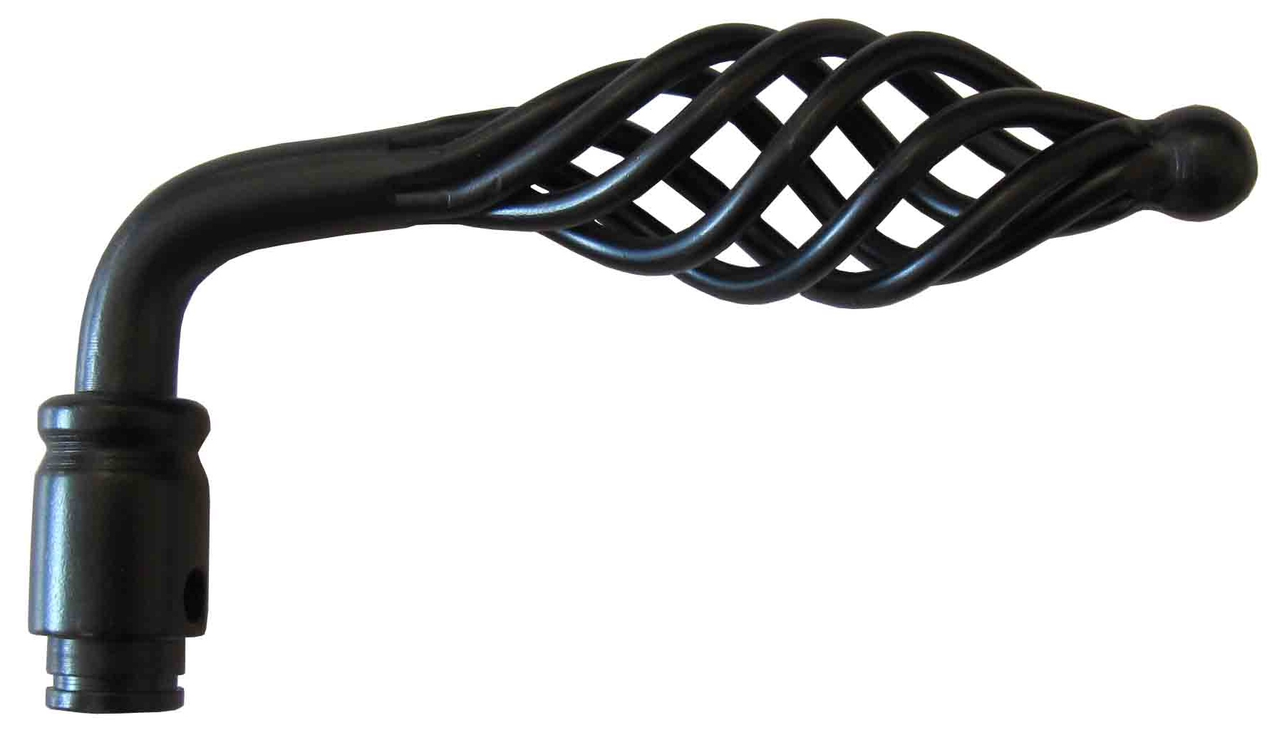 Béquille porte/portail fer forgé noir - CHAINEY