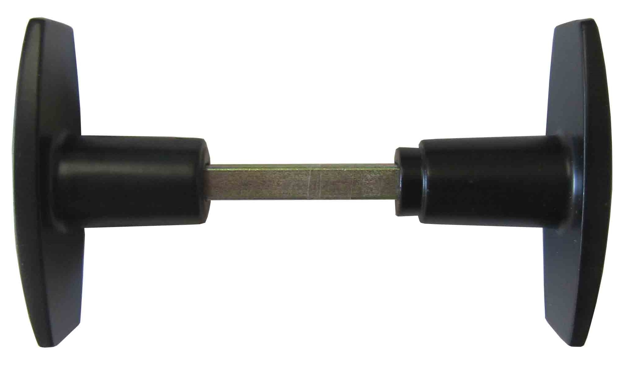 Bouton double chantier aluminium noir - CHAINEY