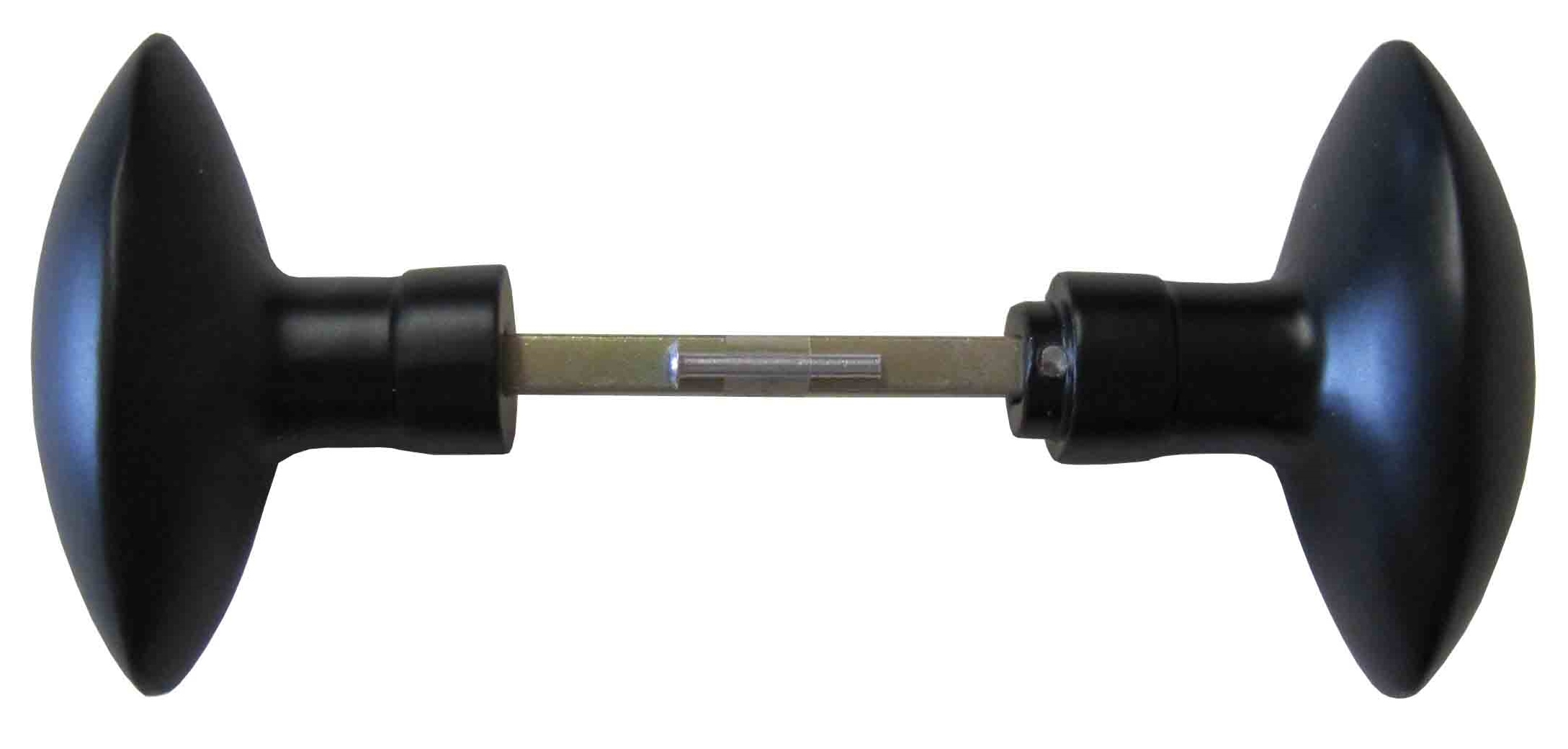 Bouton double olive en aluminium 6mm noir - CHAINEY